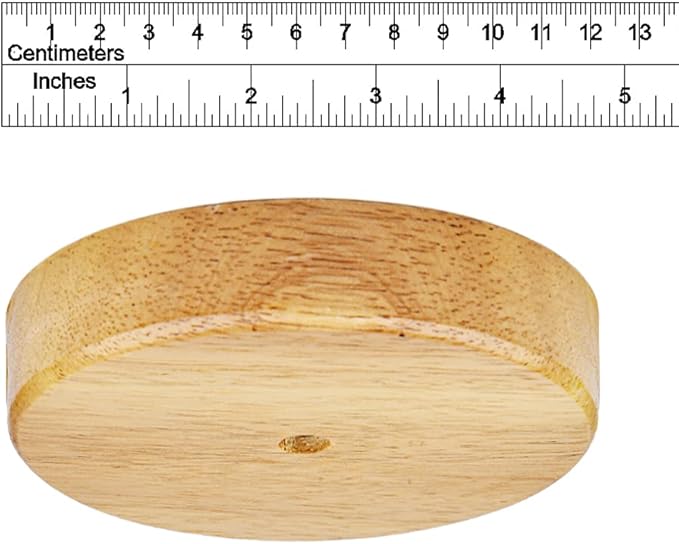 Arturesthome 4.7" Wooden Ceiling Canopy Kit with Hardware,Handmade Natural Wood Ceiling Plate for Pendant Light or Hanging Lights,DIY Chandelier Fixture
