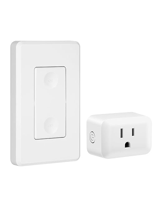 DEWENWILS Remote Control Outlet Plug, 15A/1875W Wireless Light Switch for Lamps, Lights, Household Appliances, Remote Light Switch 100 FT RF Signal, No Wiring Needed