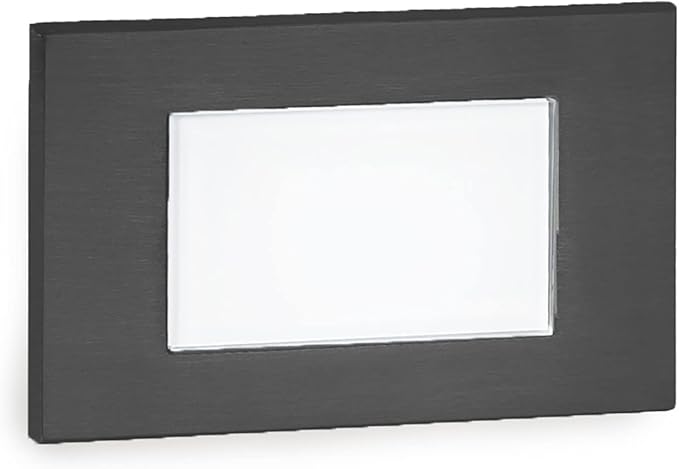 WAC Landscape Lighting, LED 12V Diffused Indoor or Outdoor Step and Wall Light 2700K Warm Built-in LED in Black