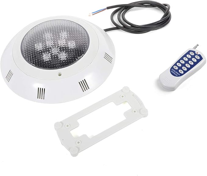 Eapmic 12V 24W Pool Light Underwater Color-Change LED Lights RGB IP68 with Remote (24W)