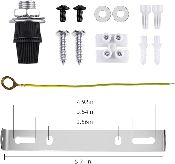 Arturesthome Industrial 5.9" Black Ceiling Canopy Kit,Single Hole Extra Depth and Width Ceiling Plate for Pendant Light or Chandelier