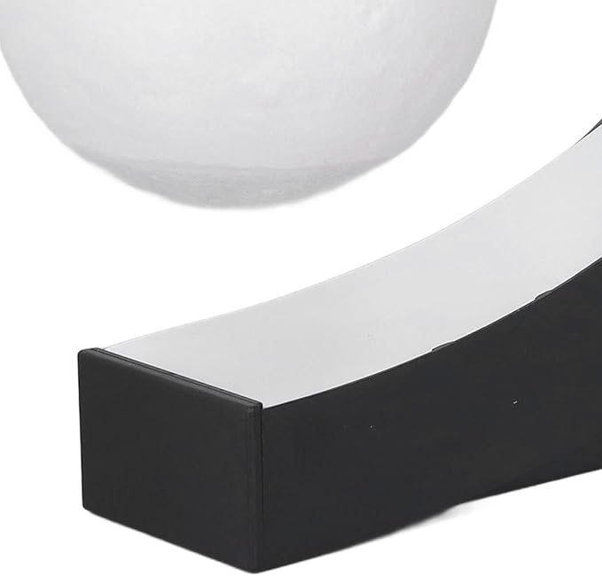 Floating Moon Night Light Lamp, Magnetic Levitation Desktop Light, Multicolor Changing ABS Floating Moon for Office, Home Desk Decoration