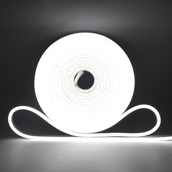 KISUFU 12V COB Led Strip Lights with 1.2W USB Controller Support Solar Panel, IP68 Waterproof Flexible 320 LEDs/m LED Tape Lights for Courtyard Garden Eaves Decoration Outdoor Party Decoration.