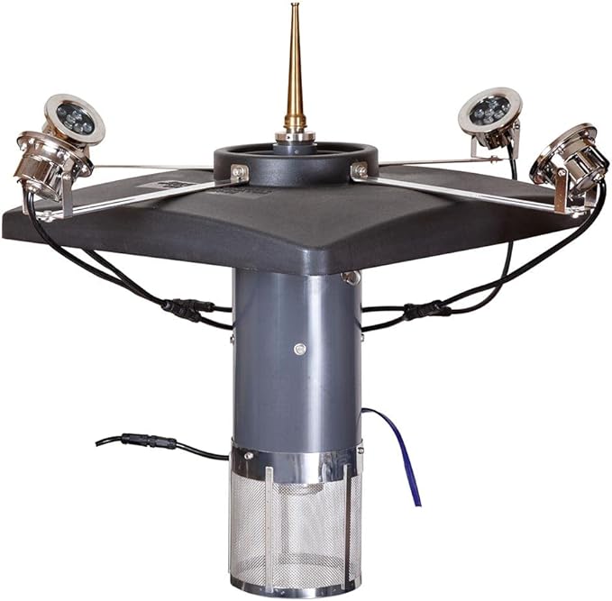 Scott Aerator Color Changing Residential Outdoor Fountain LED Light Set for Fountains & Display Aerators | Three Bulb Color Changing LED Light Kit with 150 Ft Electric Cord (Fountain not Included)