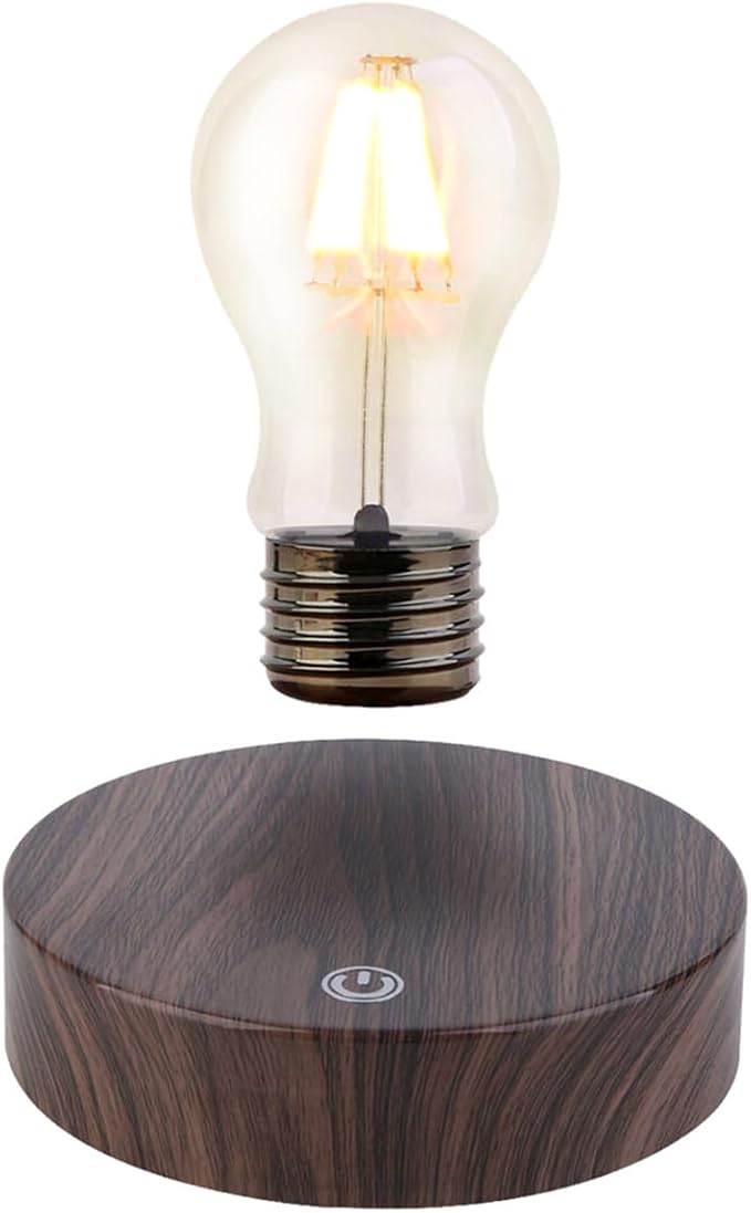 Magnetic Levitation Floating LED Light Bulb, Levitating Bulb Desk Lamp Rotating Floating Bulb Night Lights for Home Room Decoration Office Table Lamp