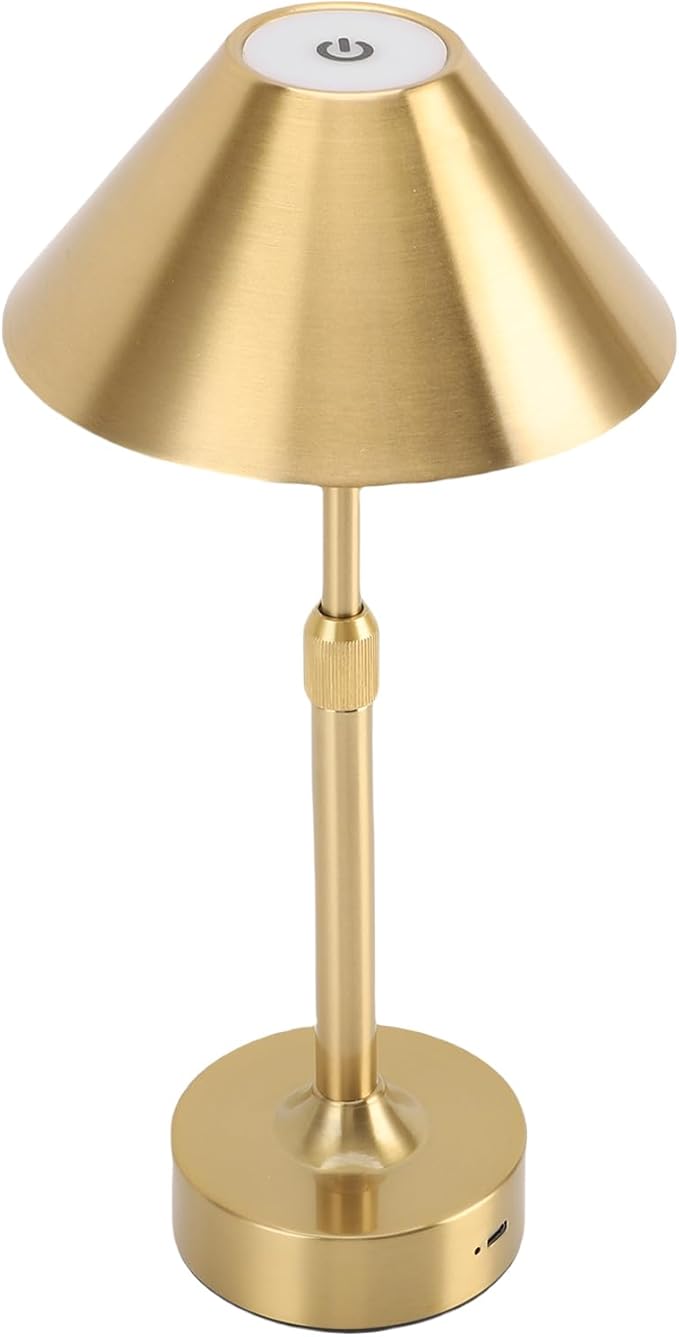 LED Cordless Lamp, Dimmable Rechargeable Table Lamp, Iron Telescopic Pole, 3 Color Modes - Up to 20H Runtime, Touch Control, Portable Indoor & Outdoor Lighting