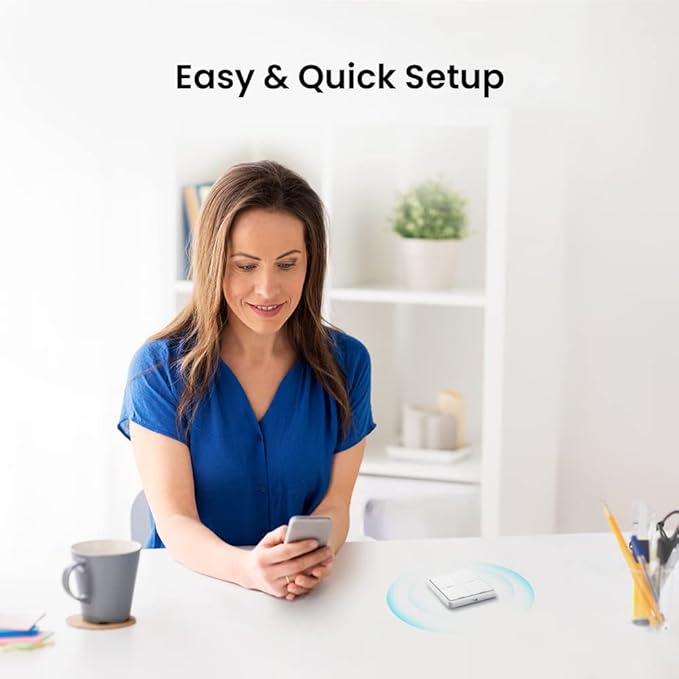 BroadLink Wireless Smart Button Scene Switch for Home Automation, Press Buttons to Activate Scenes