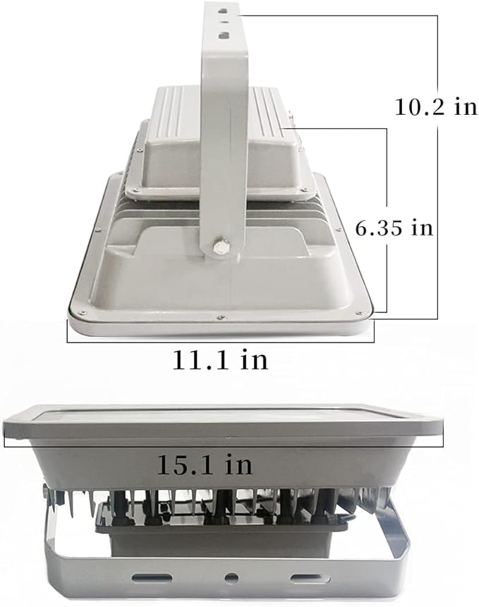 Jiuding LED Flood Light 200W Outdoor Waterproof Super Bright 6000K White Light, Equivalent to 2000W Halogen lamp for Garage Lighting, Terrace Lighting, Playground Lighting 5000 Hours of Life