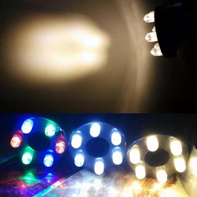 Wholesale Fountain Submersible LED Light Fountain Ring (6-LED no AC Plug) for Garden, Square, Yard (White,1)