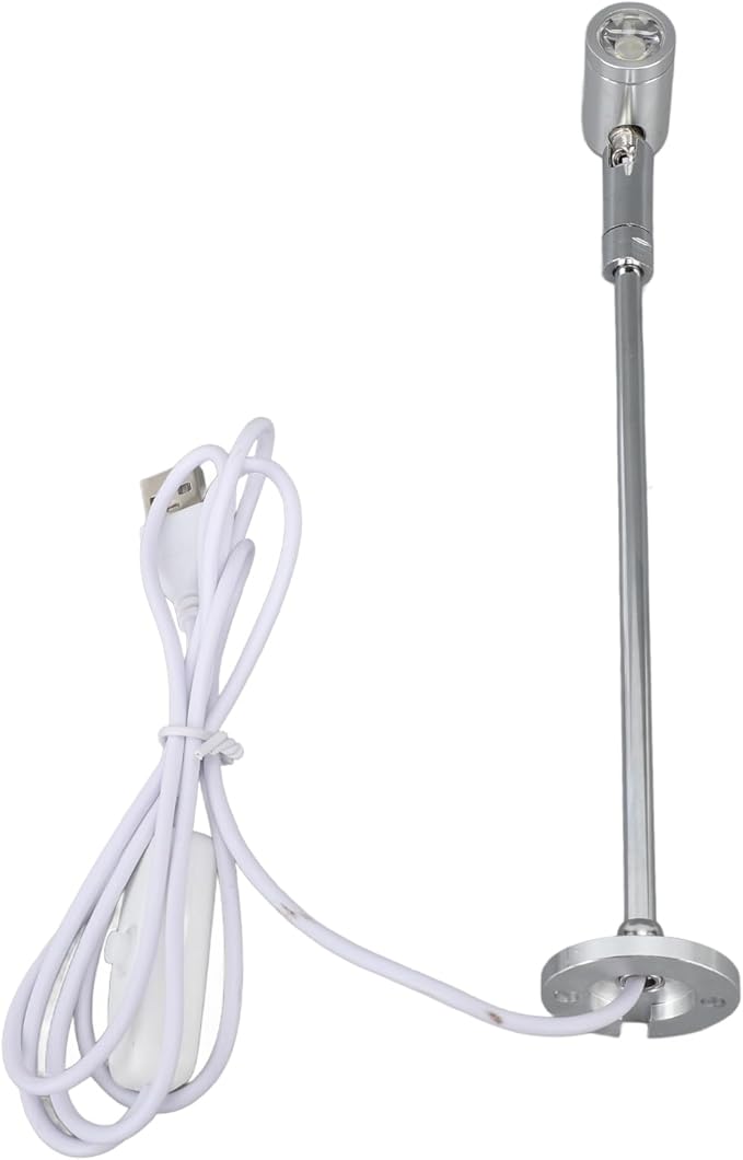 Garosa LED Standing Cabinet Spotlight USB Powered Modern Design Display Gallery Showroom Adjustable Heat Dissipation White Light Spotlight for Retail Store Museum Exhibition