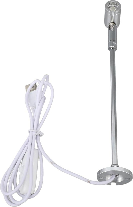 Garosa LED Standing Cabinet Spotlight USB Powered Modern Design Display Gallery Showroom Adjustable Heat Dissipation White Light Spotlight for Retail Store Museum Exhibition