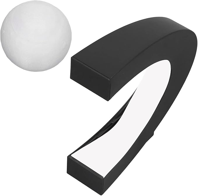 Floating Moon Night Light Lamp, Magnetic Levitation Desktop Light, Multicolor Changing ABS Floating Moon for Office, Home Desk Decoration