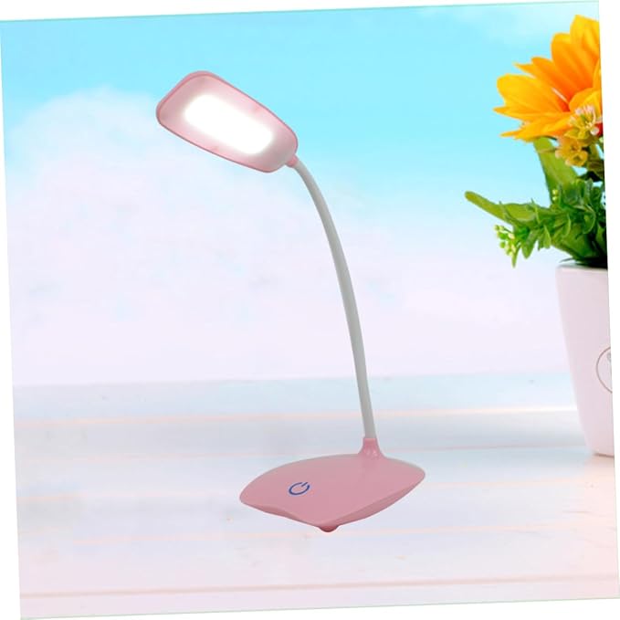 USB Rechargeable Control Reading Lamp with Flexible Dimmable Eye Protection Desk Light for Home Office Bedroom Study Areas