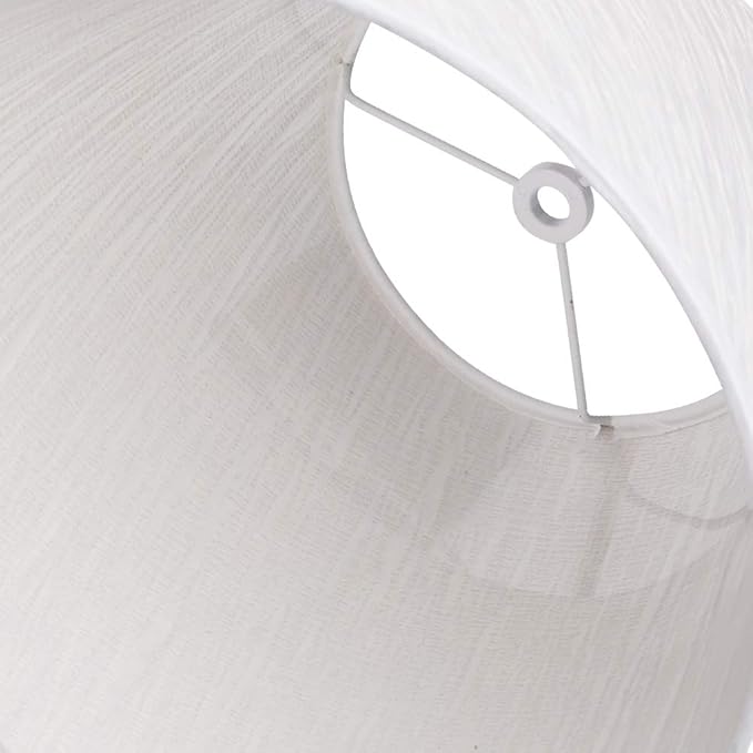 ALUCSET Small Lamp Shade, ALUCSET Barrel Paper Lampshade for Table Lamp and Floor Light, 6x10x7.5 Inch,Natural Linen Hand Crafted, Spider (paper)