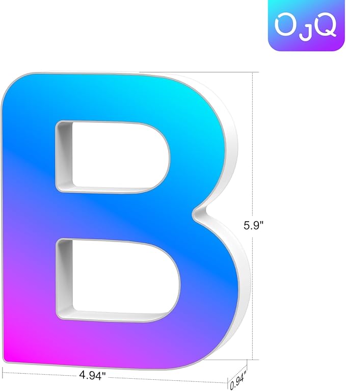 Light Up Letters LED Letter - Marquee Letters Room Decor Alphabet Letter Music Sync Color Change Colorful - Christmas Birthday Gifts for Girl 2/3/4/5 Year Old Girl Gifts Gifts for Teenage Girls