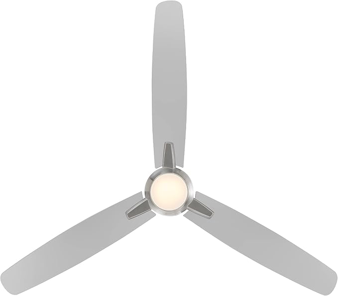 WAC Lighting Blitzen 3-Blade Aluminum Smart Ceiling Fan in Brushed Nickel