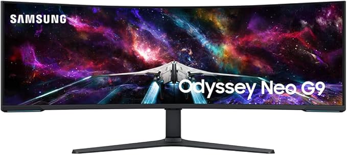 Samsung 57" Odyssey Neo G9 Dual 4K UHD Quantum Mini-LED Curved Gaming Monitor Bundle with Tech Smart USA Elite Suite 18 Standard Editing Software Bundle + 2 Year CPS Enhanced Protection Pack