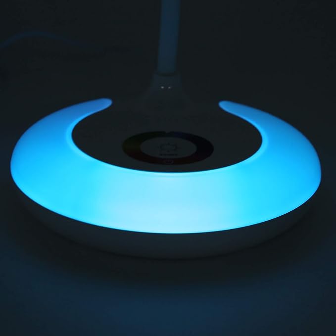 Keenso LED Table Lamp Eye Protection Touch Dimming Desk Light for Bedroom Reading Study Writing Office Supplies (Plug in Version)
