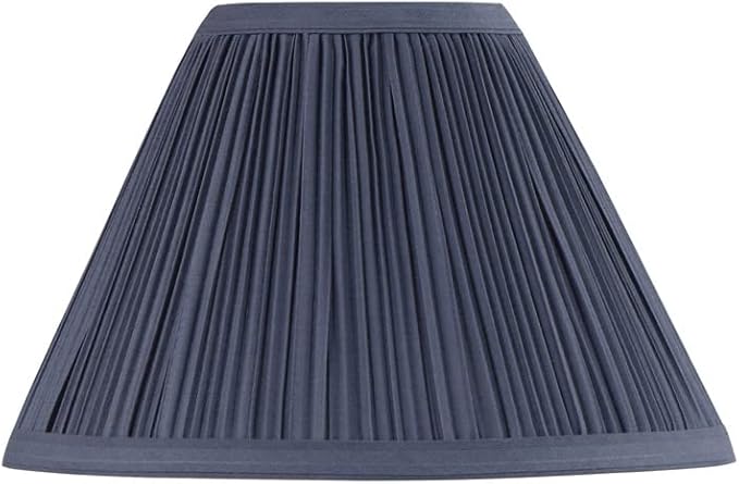 Aspen Creative 59175, Empire Uno Lamp Shade, Stone Blue, 4" Top x 10" Bottom x 7" Slant Height, Slip UNO 33mm