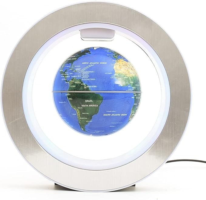 Magnetic Levitation Floating Globe 4" Constellation Geography LED Lights Rotating for Kids,Cool Office Desk Unique Men Gift Ideas or Birthday Tech Present Gadgets for Teenage Boys