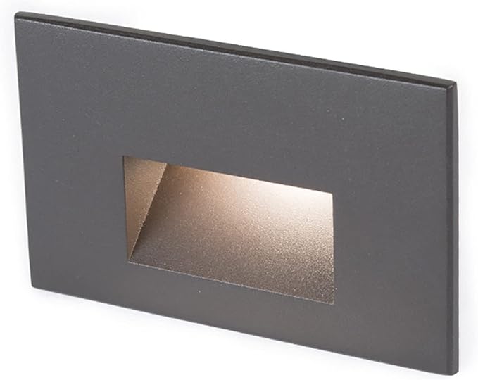 WAC Landscape Lighting, LED 12V Horizontal Indoor or Outdoor Step and Wall Light 2700K Warm Built-in LED in Bronze