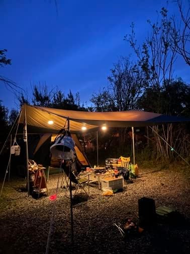2-Pack 5200mAh Mini Outdoor Wood Camping Lanterns USB Rechargeable with Haning Hook LED Lights Bulbs Retro Tent Lantern for Power Outage Emergency