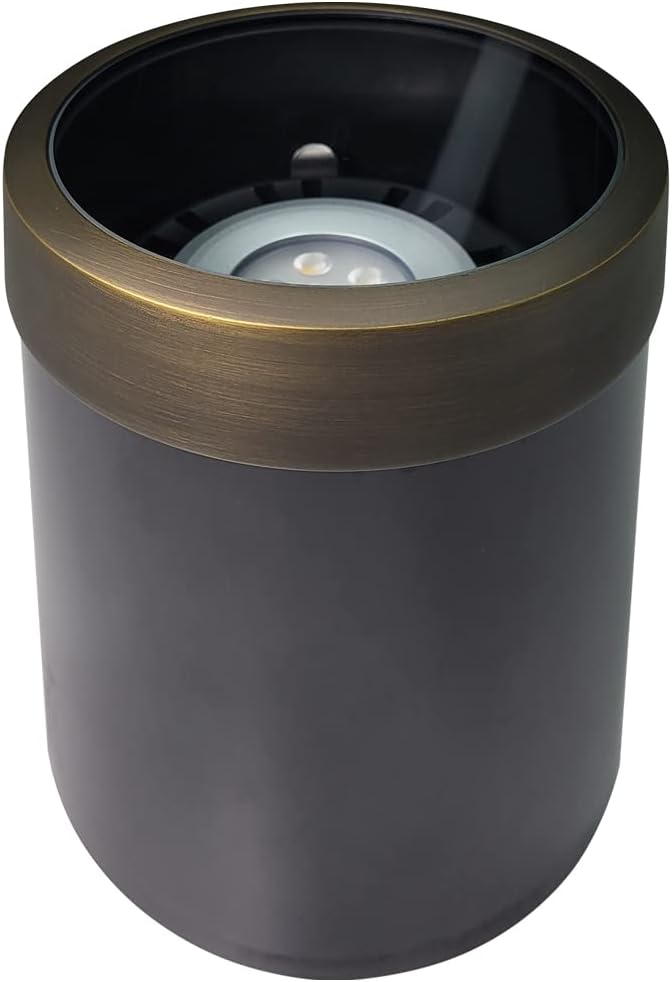 COLOER In-Ground Well Lights Large Size, LED Outdoor Low Voltage Pathway Light, IP65 Waterproof Sidewalk Lighting for Outside Landscape Uplight for Tree,1-Pack Without Bulb(302B)
