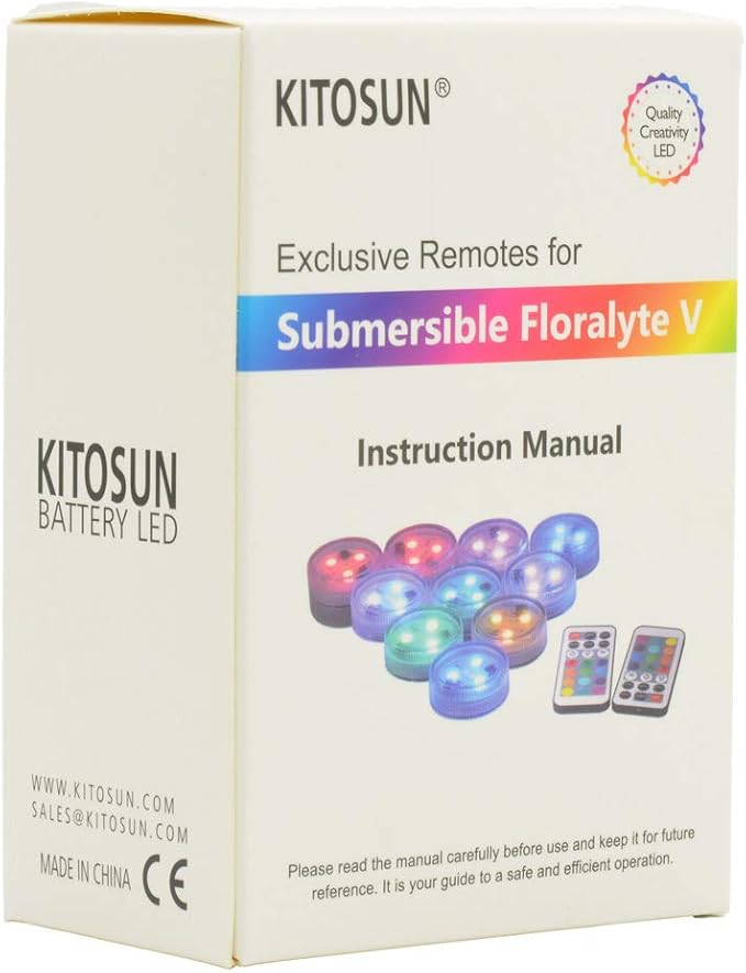 KITOSUN Exclusive Remote Controllers for Kitosun Submersible Floralyte V LED Lights 21Keys (Pack of 8) - DO NOT Work with The Other Lights