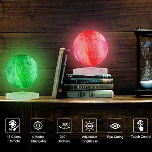 VGAzer Levitating Moon Lamp, Levitation Globe Lamp,Floating Moon Lamp,Novelty Lighting Gifts, Magnetic Ball Lamp for Kids Family