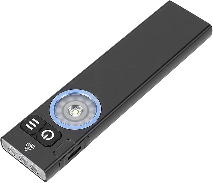 CHICIRIS Small Magnetic Pocket Flashlight RGB Side Light Rechargeable for Emergency Use