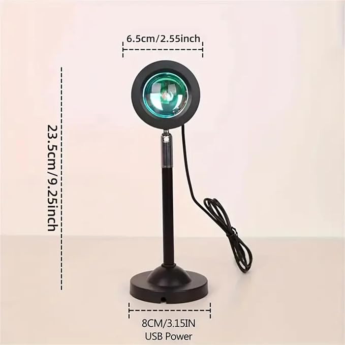 Sunset Lamp Projector, Rainbow Projection Led Lights with Remote, 16 Colors Multicolor Changing LED Night Light, Sunlight Light for Photography Selfie Party, Home Bedroom Decor Xmas Gifts for Women