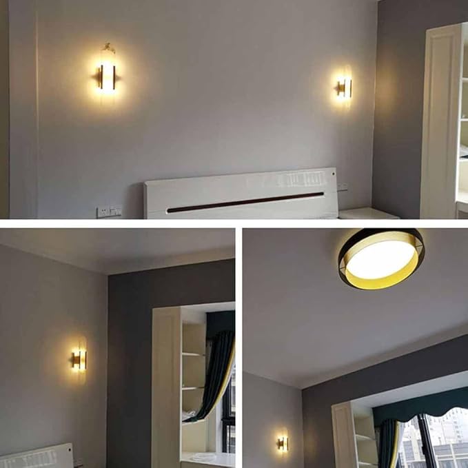 Natural Alabaster Wall Sconces Set of 2 Marble Wall Lamp Bathroom Vanity Light Fixtures Alabaster Sconce Lighting White Stone Wall Mount Lamp for Bedroom Living Room Hallway Stairs Kitchen