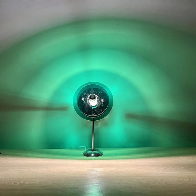 Sunset Table Lamp Projection Rainbow Night Light Atmosphere Home Decoration USB LED Photography Lighting for Wall Decor Lights (Orange)