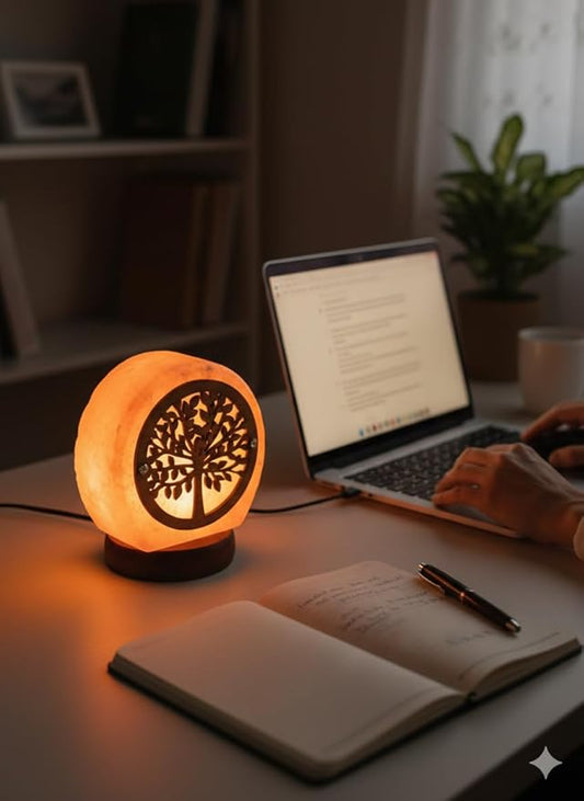 HL Himalayan Pink Salt USB Multi Colored lamp (Tree)