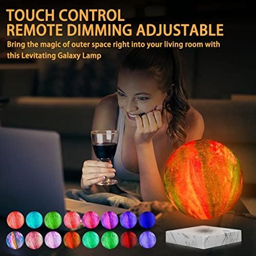 VGAzer Magnetic Levitating Moon Lamp,Floating and Spinning in Air Freely with Gradually Changing LED Lights for Home、Office Decor,Unique Gifts,Night Light