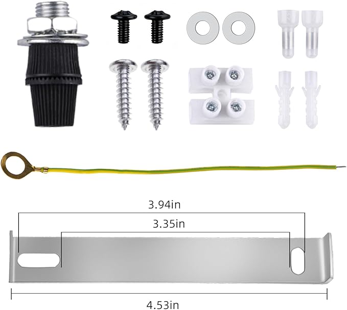 Arturesthome 4.7" Black Ceiling Canopy Light Kit Rewind Single Hole with Hardware,Ceiling Plate for Pendant Lighting or Chandelier,Easier to Install Than Standard Canopies