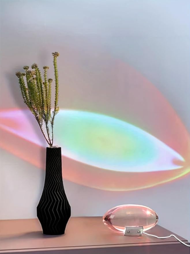 Angel Eye Projection Night Light – Adjustable Color Crystal Sunset Lamp, Decorative Table Décor for Creating a Stunning Crystal Atmosphere in Bedrooms and Living Room Gatherings