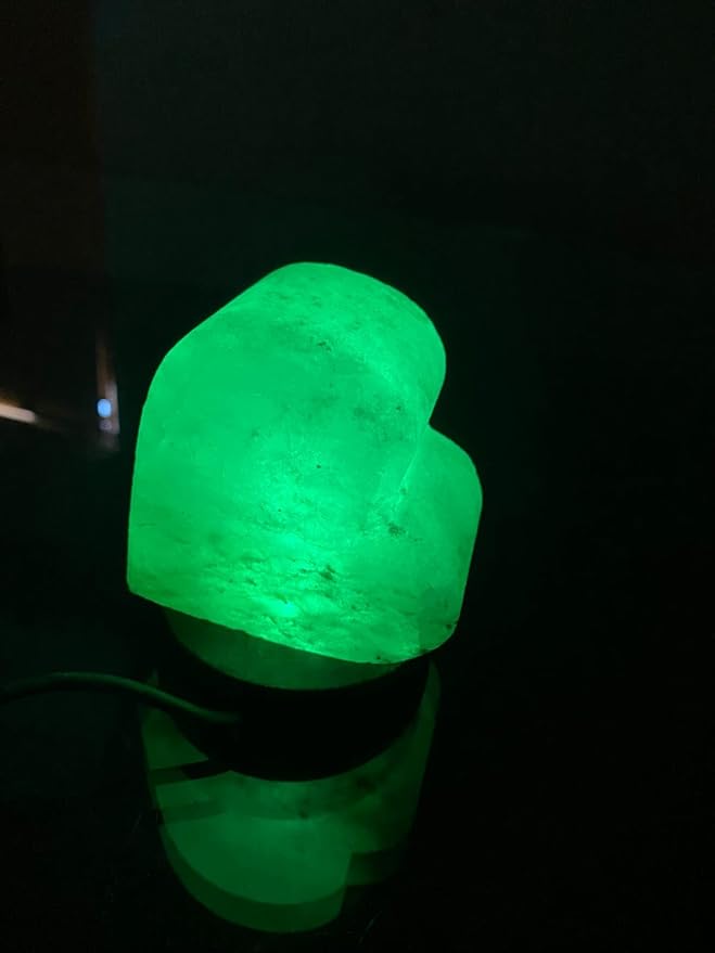 HL Himalayan Pink Salt USB Multi Colored lamp (Heart)