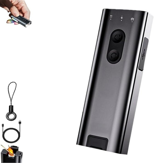 Ultramulti EDC Keychain Tool,Rechargeable Mini Flashlight with Magnet,RGB Side Light, 800LM Pocket Light,for Outdoor, Camping & Emergencies ﻿ (Black-1pcs)