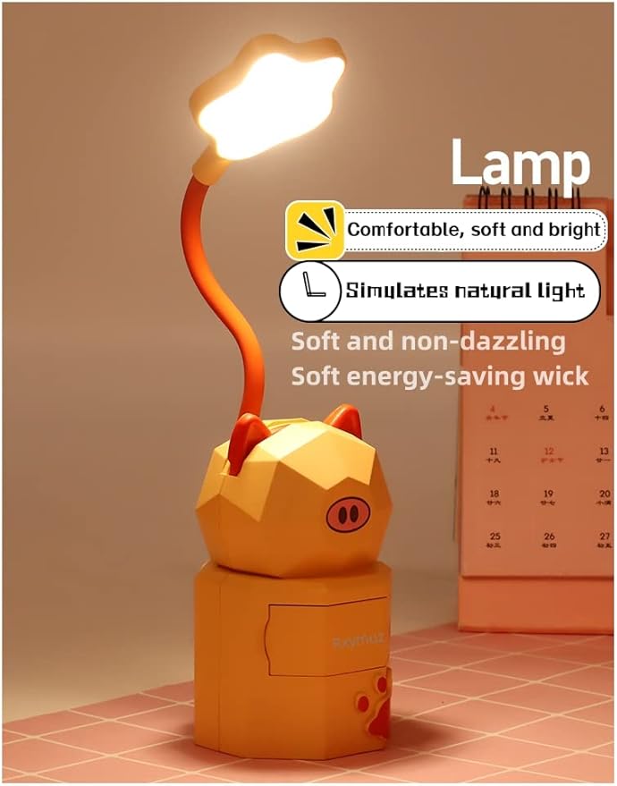 Led Reading Night Light, Cute Mini Kawaii Desk Lamp,Foldable Cute Desk Lamp,Cute Lamps for Home Office for Bedrooms Aesthetic,Office Desk Lamp Led Nights for Kids for Office 3 Colors
