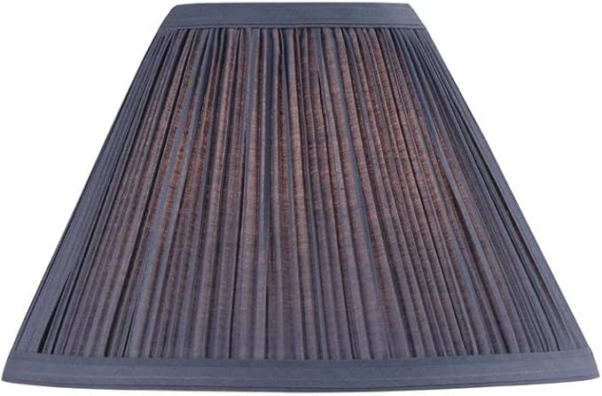 Aspen Creative 59175, Empire Uno Lamp Shade, Stone Blue, 4" Top x 10" Bottom x 7" Slant Height, Slip UNO 33mm