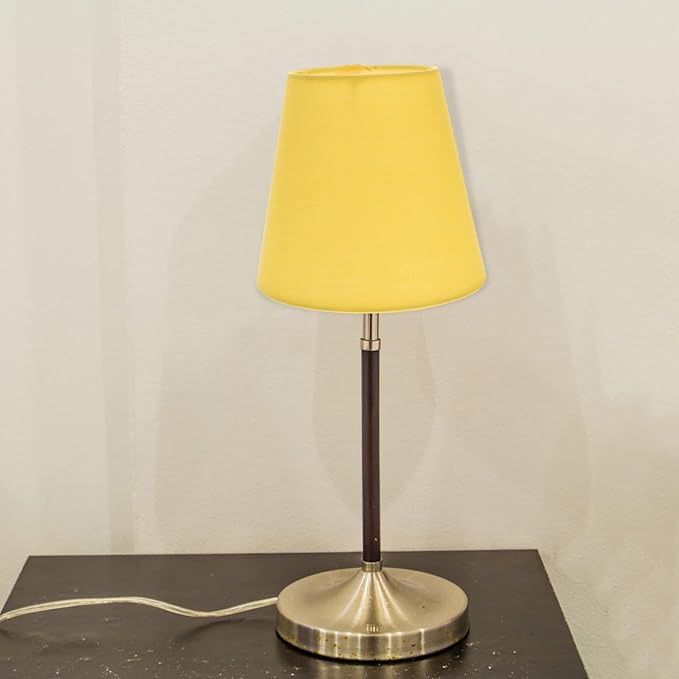 Lurrose Barrel Fabric Lampshade Cloth Lamp Shade Wall Lamp Covers Replacement Lamp Shade for Table Floor Pendant Lamp, Yellow