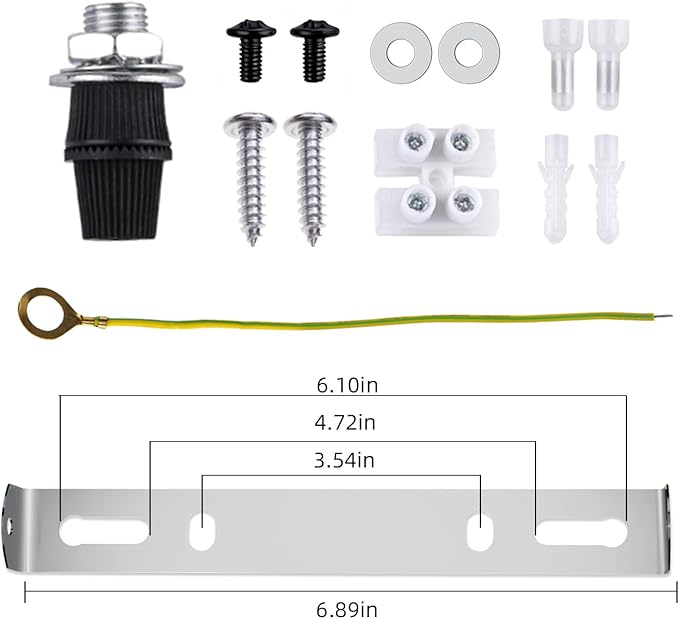 Arturesthome 7" Modern Rewind Ceiling Canopy Kit,Black Single Hole Ceiling Plate for Pendant Lights or Chandelier Fixture