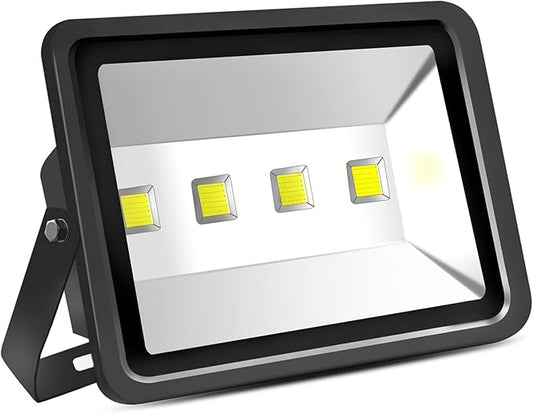 Jiuding LED Outdoor Floodlight 200W Super Bright 6000K Waterproof LED Safety Light Daylight White Light Equivalent to 1000W Halogen lamp for Home Decoration Lighting