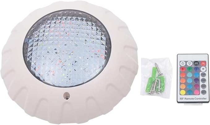 Eapmic 12V 38W Pool Light Underwater Color-Change LED Lights RGB IP68 with Remote (38W)