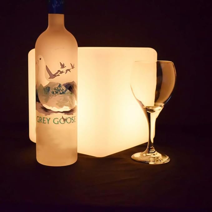 Mr.Go Rechargeable LED Color-Changing Light Cube 8", Dimmable Soothing Mood Lamp with Remote, 16 RGB Colors 4 Modes, Waterproof Cube Lights for Home Patio Party Accent Ambient Decorative Lighting