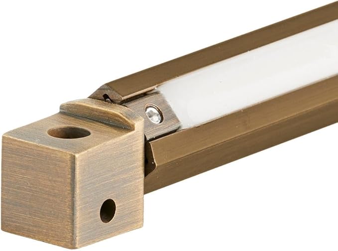 VOLT 12V 11W 18" Cast Brass (Bronze) 360-Degree Rotatable 2700K Warm White LED Hardscape Light (425 Lumens) for Low Voltage Outdoor Step, Deck, Masonry & Wall Lighting