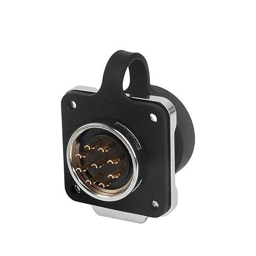 CNLINKO LP20 Reverse Mount 9-Pin Waterproof Circular Electrical Connector, IP68 Female Plug Male Socket for Automotive Machinery and Outdoor Use Quick Connect Aviation Connector (Plastic Plug)