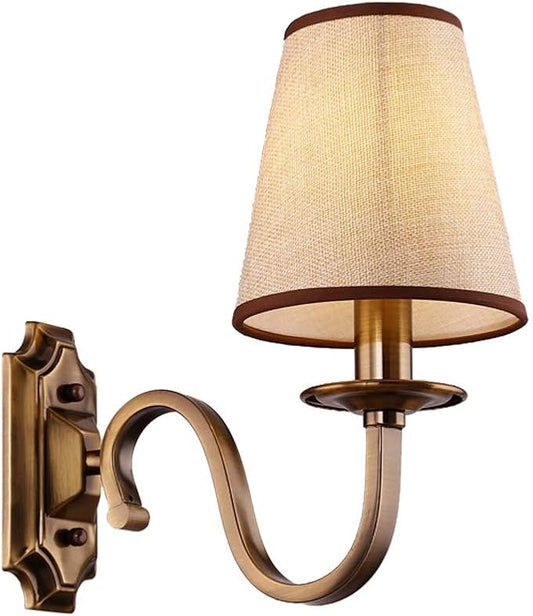 Aiwen Vintage Modern Wall Sconce Wall Lamp Wall Light Solid Brass Fitting Fixture 1 Light