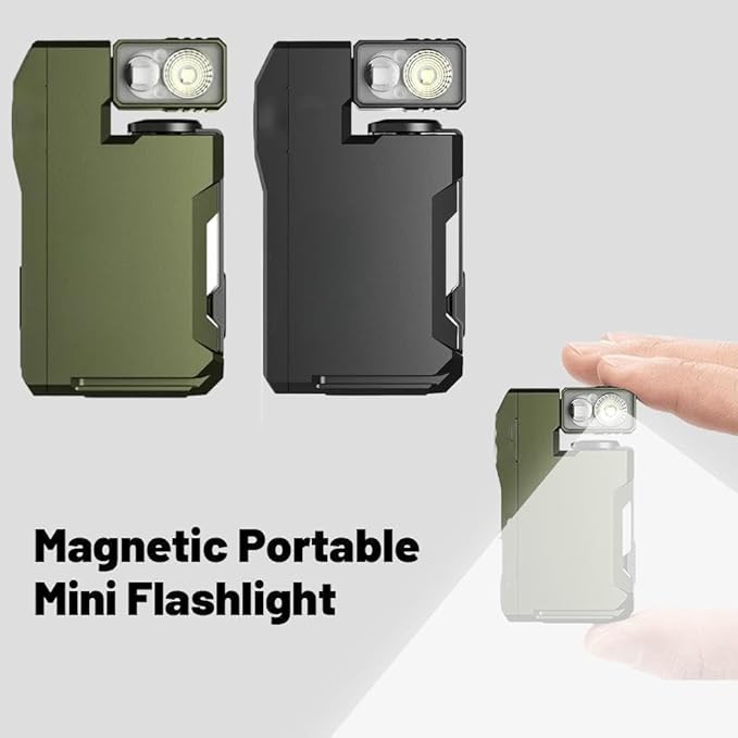 G5 Mini Flashlight,G5 Pocket-Sized LED Light- 400lm Brightness,G5 Rechargeable Mini Edc Flashlight with Clip,180° Rotatable Small Magnetic Flashlights,For Outdoor Emergency Camping Daily Carry (#B-2)